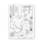 Blueprints & Big Dreams (Bald) | Paint & Sip Canvas