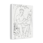 The Artist's Retreat (Curly Top) | Paint & Sip Canvas
