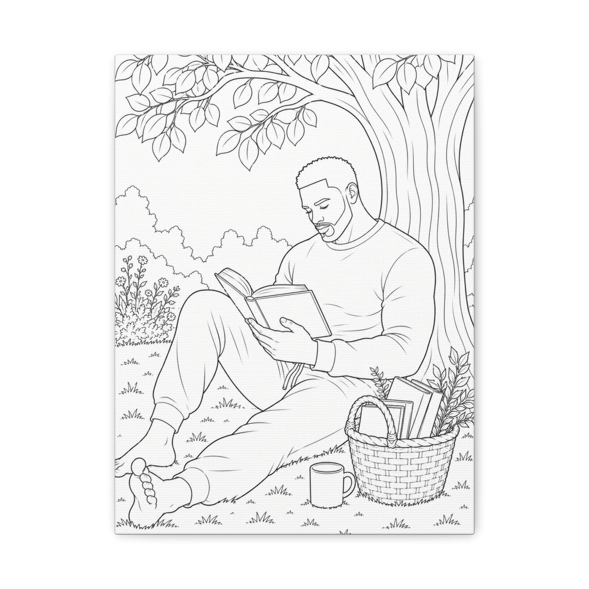 Pages & Peace (Fade) | Paint & Sip Canvas