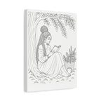 Lost in a Good Book (Locs) | Paint & Sip Canvas
