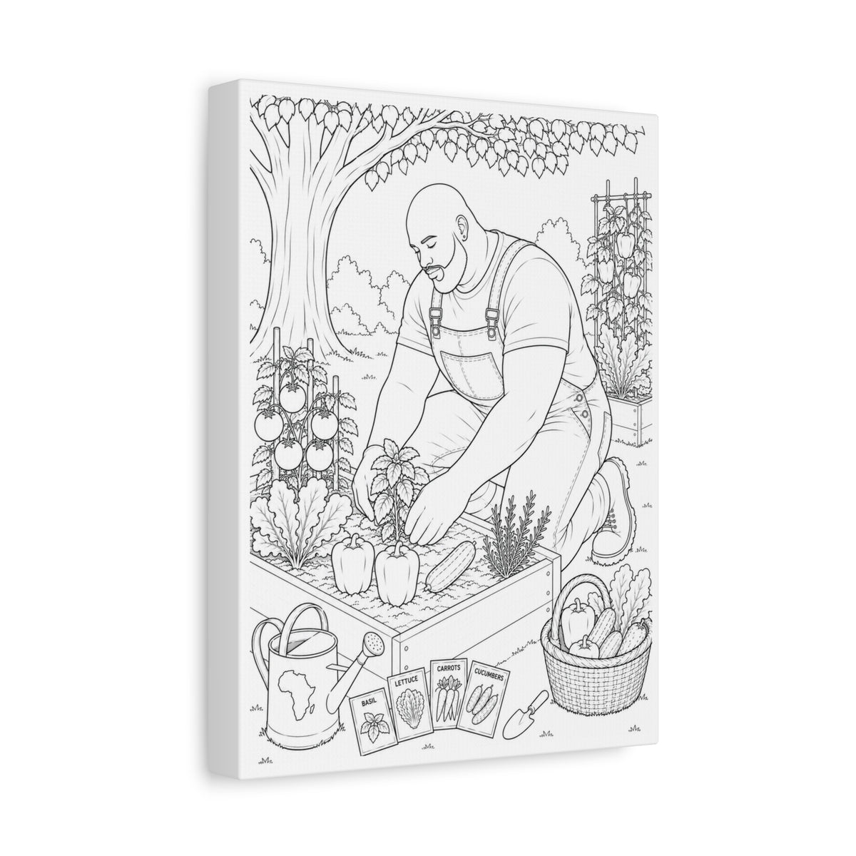 Growing Something Great (Bald Plus) | Paint & Sip Canvas
