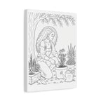 Peaceful Garden (Side Part) | Paint & Sip Canvas