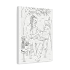 The Artist's Retreat (Locs) | Paint & Sip Canvas