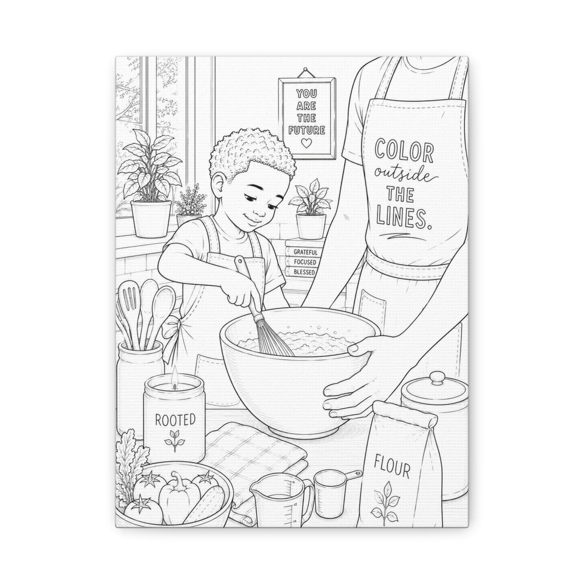 Made With a Little Joy (Boy, Fade) | Paint Canvas