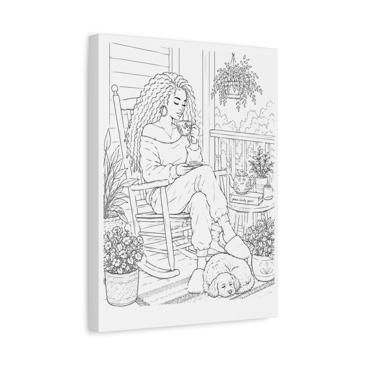Morning on the Porch (Side Part) | Paint & Sip Canvas
